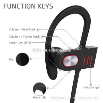 Bluetooth Headphones, Wireless Sports Earphones with Mic IPX4 Waterproof Headphones for Running